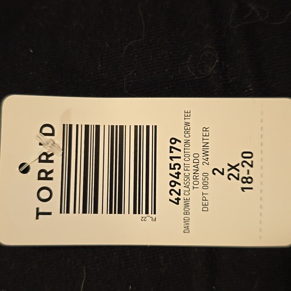 David Bowie Classic Fit Cotton Crew Tee - Picture 4 of 4